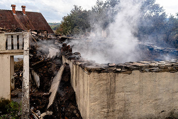 Professional Fire Damage Removal technician working in Waverly, OH